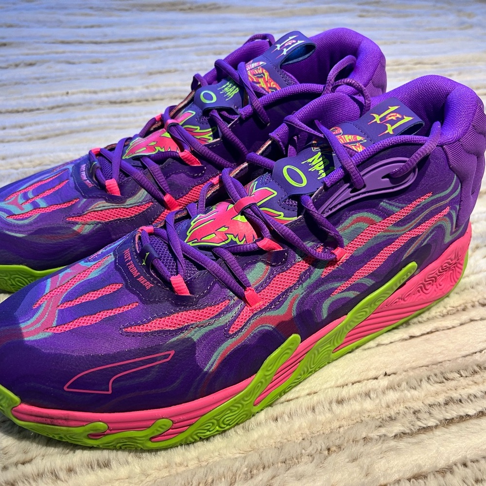 Puma LaMelo Ball Basketball Athletic Sneakers Rare